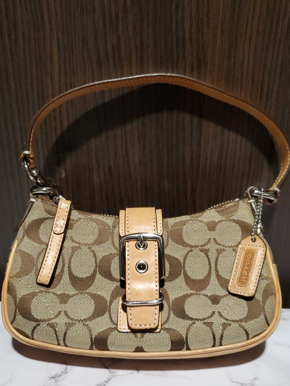 Vintage Coach Signature Hamptons Demi shoulder bag